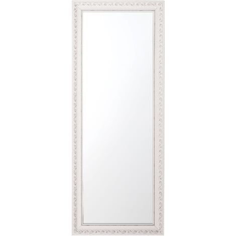 Specchio a parete - cornice bianca - 51 x 141 cm - Mauleon
