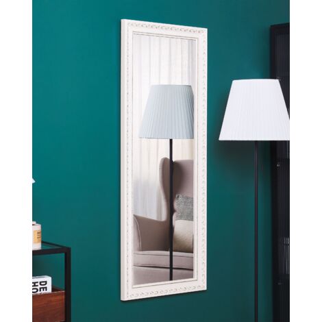 Specchio a parete - cornice bianca - 51 x 141 cm - Mauleon