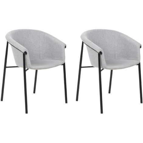 chairus Set di 2 Sedie Cucina in Tessuto Sedia da Pranzo con Schienale Poltroncine Imbottite con Ganbe in Metallo Sedia Moderna Design per Sala da Pranzo/Soggiorno, Giallo