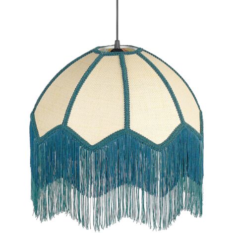Paralume lampada Art Nouveau vittoriano mirtillo smerigliato vetro
