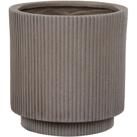 Vaso In Ceramica 20 Cm Nero Opaco – Con Foro Di Drenaggio E Sottovaso, Per Piante Da Interno/Esterno