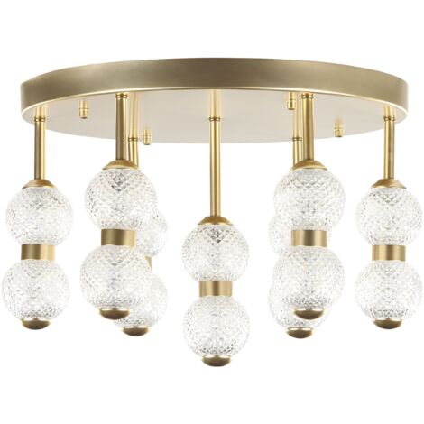 Lampada Da Soffitto Trango Design TG2804-022 A LED, 2 Luci Orientabili, Nichel Opaco, 3000K Bianco Caldo - 3