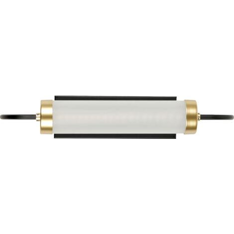 Lampada Da Terra Industriale In Metallo Nero E Oro – Design Vintage Con Testa Orientabile 360° – Per Soggiorno, Camera Da Letto, Ufficio (E26, Lampadina Esclusa) - 4