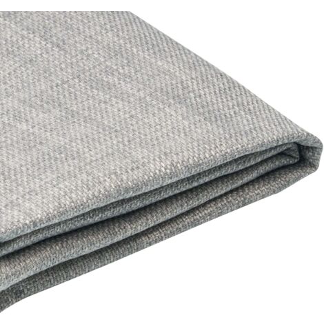 Fodera per telaio letto in velluto grigio chiaro 90 x 200 cm Fitou