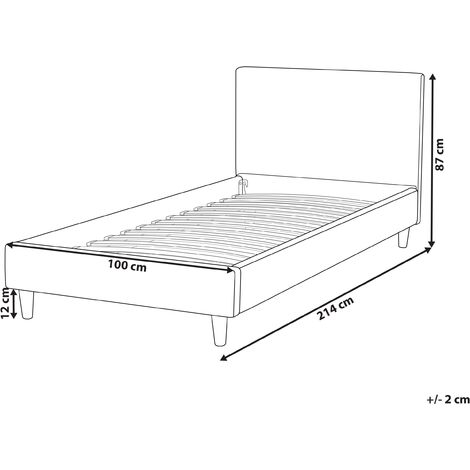 Rivestimento telaio letto velluto azzurro 90 x 200 cm FITOU 