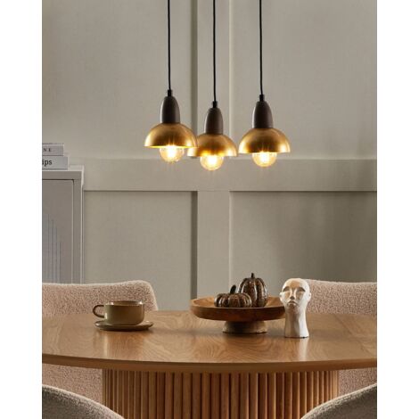 Lampada A Sospensione Marismo 6 Luci Vintage Nera Con Cavi Regolabili E Paralumi In Rete 130 Cm 86233476 - Foto 10