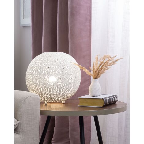 Lampada da tavolo bianca Finke