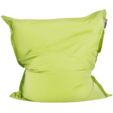 Copertura per poltrona sacco impermeabile Nylon con cerniera e velcro impermeabile 140 x 180 cm Verde Lime Fuzzy