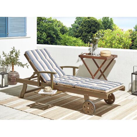 Festnight Set Lettino Prendisole con Tavolo 2 pz, Lettini