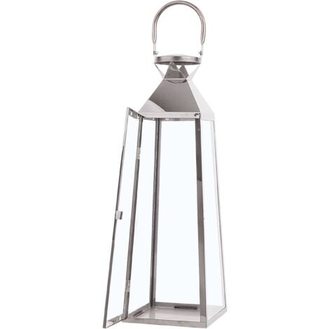 Lanterna argento 53 cm Crete