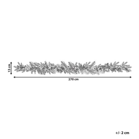 Festone Natalizio A Goccia In PVC - Ghirlanda Di Pino Finto Per Porta, Camino O Tavolo - Decorazione Verde Per Natale - Foto 2