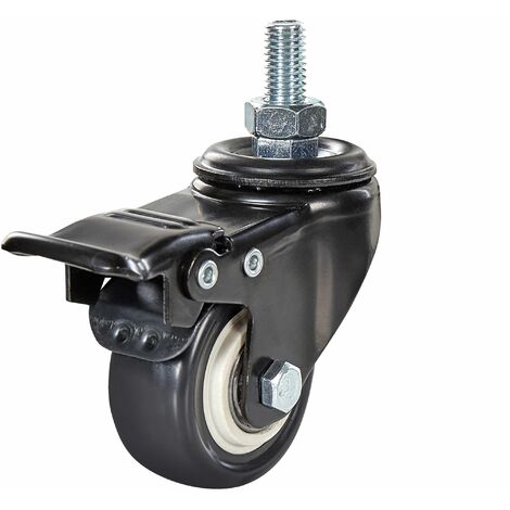 4 Rotelline Laterali In Gomma Da 3,17cm - Per Mobili Casa E Ufficio, Portata 140lbs - Foto 2