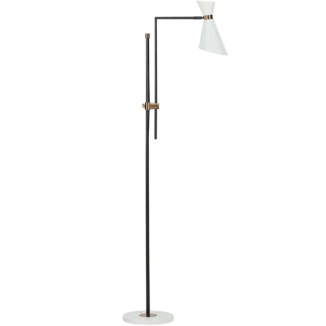 Lampada Da Terra Teo Led In Nichel Con 2 Punti Luce Regolabili E Intensita Regolabile 85587111