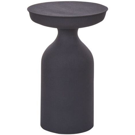 Zone Denmark Vassoio Rotondo In Metallo Opaco Con Maniglia – Diametro 20 Cm, Design Danese, Colore Nero
