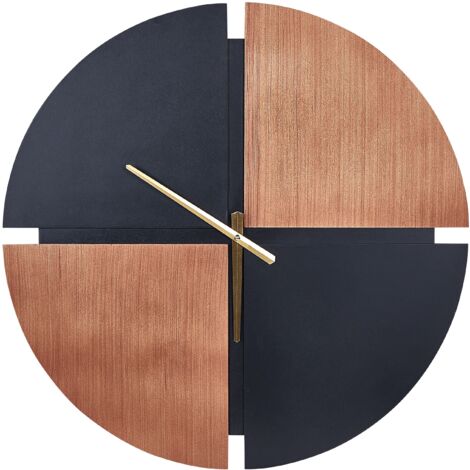 Funlucy Orologio da parete decorativo silenzioso senza ticchettio, sistema solare, rotondo, moderno, in legno, per camera da letto, soggiorno, casa, ufficio, scuola, decorazione artistica da parete