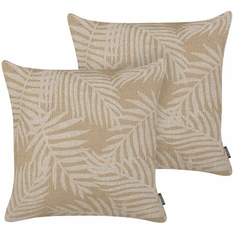 Artoid Federe Per Cuscino 45x45cm Autunnali Con Foglie Arancioni - Set Da 2, Morbide E Lavabili - 2