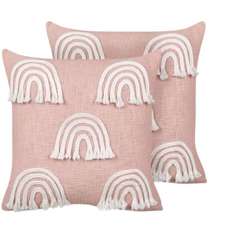 Zomer 2 Federe Cuscino 45x45 Cm Cotone E Lino – Motivo Mucca E Rose, Per Divano, Decorazione