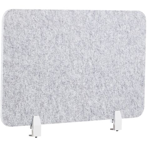 Pannello Divisorio Fonoassorbente Beige 130x40 Cm - Per Scrivania