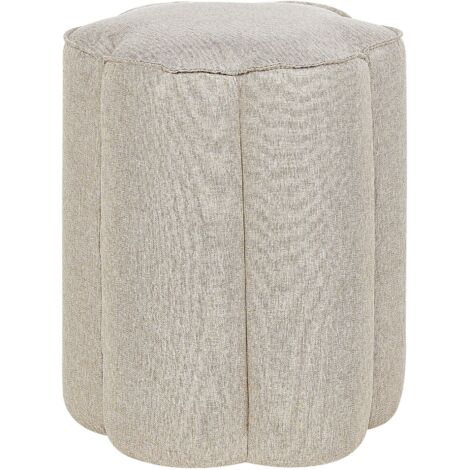 YMYNY Pouf Poggiapiedi In Legno E Alghe Intrecciate - Sgabello Morbido Beige 32x32x32cm - Foto 10