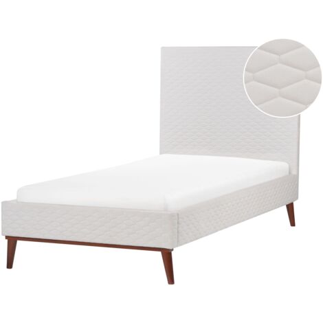 Letto Singolo Imbottito In Velluto 90x200 Cm - Testiera Comoda E Rete A Doghe Inclusa - Foto 10