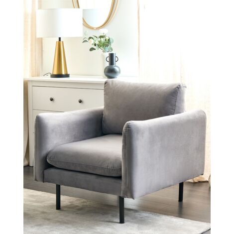 Mendler - Set 6x Sedie Poltroncine Hwc-f18 Design Retrò Velluto Grigio