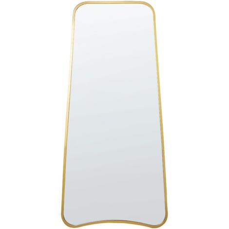 Specchio da Parete con Luce 58x57,5 cm Irregolare Senza Cornice LED Illuminazione Bianco Freddo Asimmetrico da Trucco Cosmetico Organico per Soggiorno Bagno Camera da Letto il Corridoio Forma Ondulato