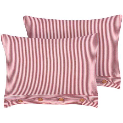 Set 12 Cuscini Sedie 40x40 Impermeabili ABAKUHAUS Rosa Bianco