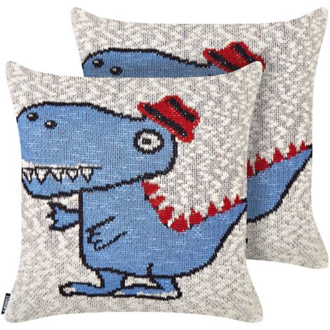 2 Cuscini Rotondi Per Bambini - Motivo Animale, Morbidi E Antiscivolo - Per Camera Dei Piccoli - Foto 7