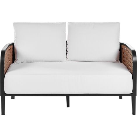 Divano da giardino a posti in metallo e alluminio con spessi
