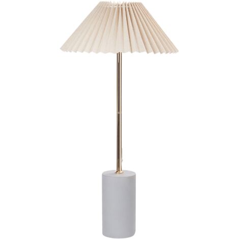 Aigostar Lampada da Tavolo in Ceramica, Moderna Lampada da Comodino con