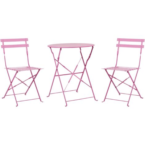 Set Bistrò KOMFOTTEU 3 Pezzi: Tavolo Vetro E 2 Sedie Textilene Per Esterno, Giardino O Patio - Foto 10