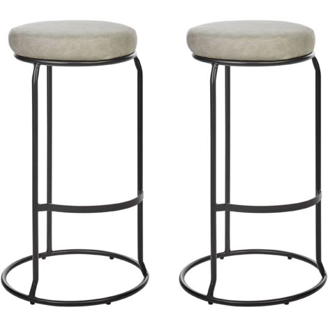 Set di 2 sedie da pranzo senza braccioli con schienale inclinato, Sedie