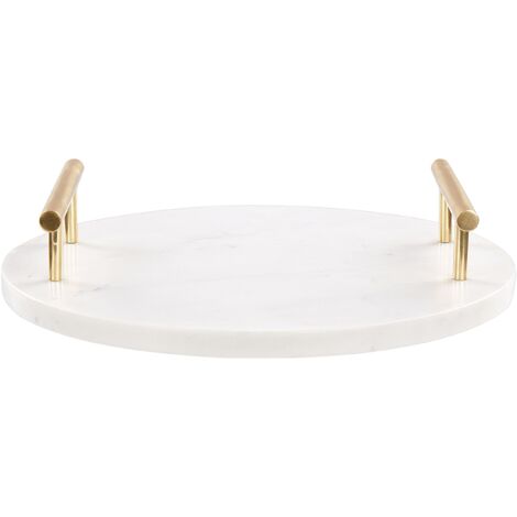 Vassoio Da Portata Rotondo In Acciaio Inox Edzard - Diametro 32 Cm, Design Elegante Per Servire Bevande E Cibo