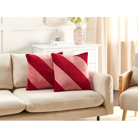 Cuscino Divano Rosso E Bianco Cuscini Decorativi Per Divano O Per