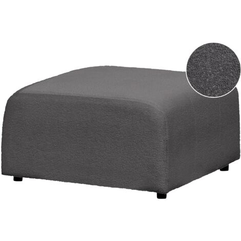 Fodera Elastica Per Ottomana NeColorLife | Jacquard Spessa, Antiscivolo, Grigio, Per Pouf 89-114 Cm