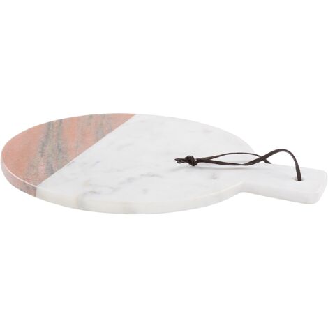 Vassoio Rotondo In Ceramica Effetto Marmo, 25 Cm – Per Organizzare Trucchi, Gioielli O Saponi In Bagno E Cucina
