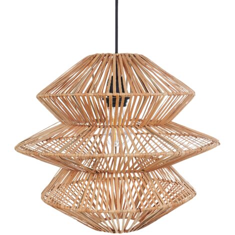UKCOCO Paralume In Rattan Di Carta Boho, Design Intrecciato Scavato, Diametro 19,5 Cm, Altezza 15 Cm, Per Lampada Da Tavolo, Sospensione O Lampada Da Parete