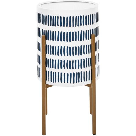 Portavaso resina oro e bianco cm 61,7x53,8xh69,7 - acquista su Giordano