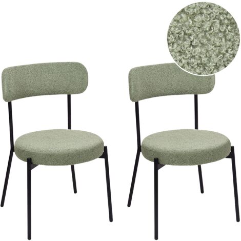 Set 2 Sedie Da Esterno Senza Braccioli GIANTEX, Telaio Alluminio, Seduta In Tessuto, Nero