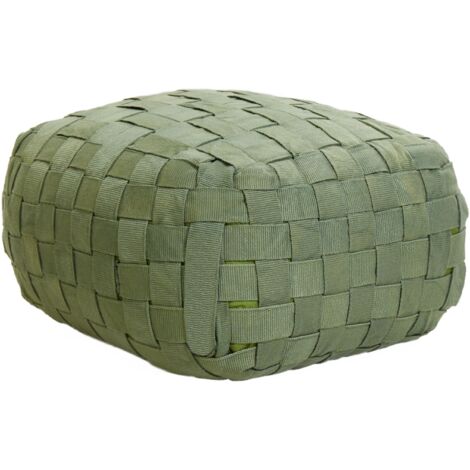 MAKA Pouf in Ecopelle Moderno e Resistente - Sgabello Comodo per