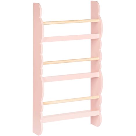 Libreria Da Parete Bambini 3 Mensole - Design Nuvola, In MDF E Pino, Bianco, Per Libri E Giocattoli - Foto 7