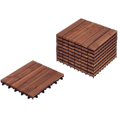 Sentiero da Giardino in Legno, Passerella Curvo da Esterno con Superficie Antiscivolo e Fili Metallici, Design Arrotolabile, per Patio Cortile e Spiag | Leroy Merlin