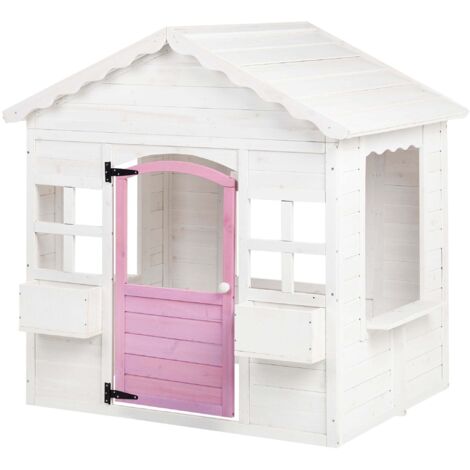 Casetta per bambini da giardino in legno House Bianco Nikaia