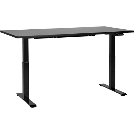 Scrivania Elettrica Regolabile In Altezza – 160x61 Cm, Con Pannelli Laterali, 71-114 Cm, 80 Kg Portata