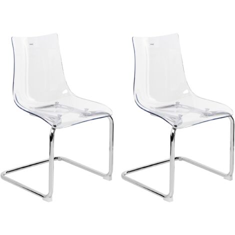 BOOSDEN Set Di 2 Sedie Chiavari Trasparenti In Acrilico – Senza Braccioli, Portata 250 Kg, Per Matrimoni E Cucina - 2