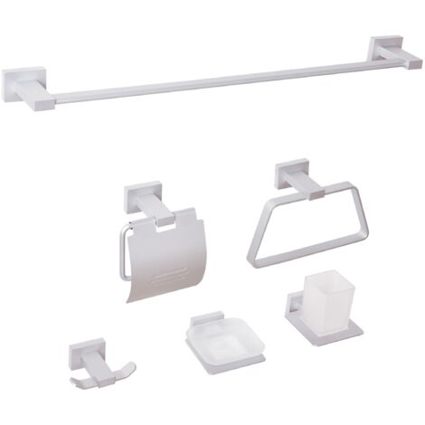 Set di accessori da bagno in resina beige, set di 5 accessori da bagno con dispenser per lozioni, portasapone, portaspazzolino, vassoio per toeletta, dispenser porta Qtip, decorazione moderna per il