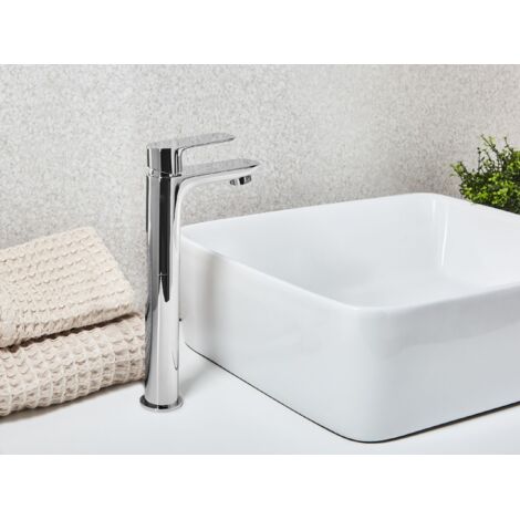 Rubinetto Per Lavabo Moderno A Cascata Alto, Rubinetto Per Bagno Elegante Rubinetto Per Lavabo Monocomando Con Acqua Calda E Fredda 79668762