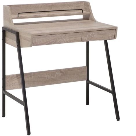 Scrivania in colore marrone chiaro 73 x 48 cm con 2 cassetti Broxton (1/5)
