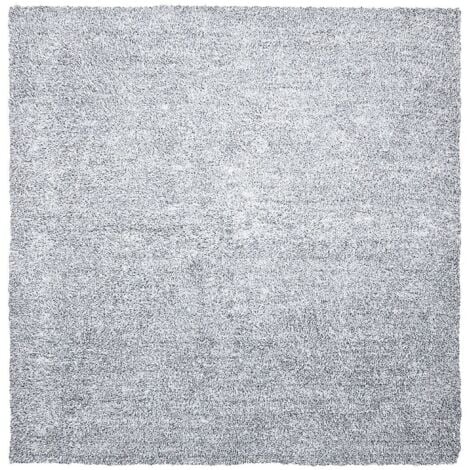 Tappeto shaggy bianco-nero 200 x 200 cm Demre