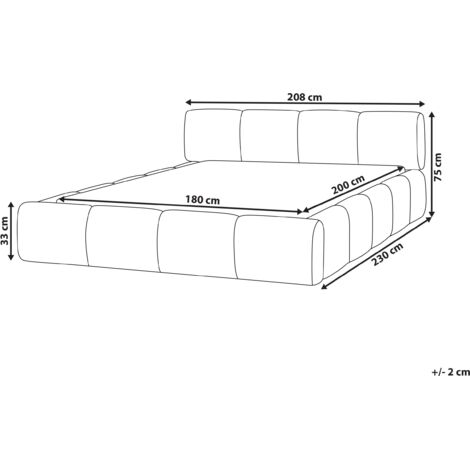 Testiera Bassa Minimalista Cream In Legno E Tessuto – Regolabile In Altezza, 80x88 Cm